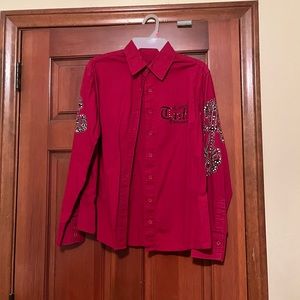 Cowgirl Tuff Rodeo Shirt Size Small